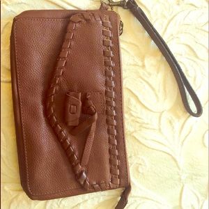 Lucky Brand Leather Wristlet purse